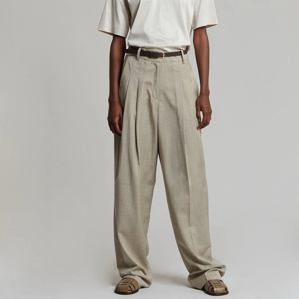 The Frankie Shop - Gelso pleated suiting wide-leg trousers